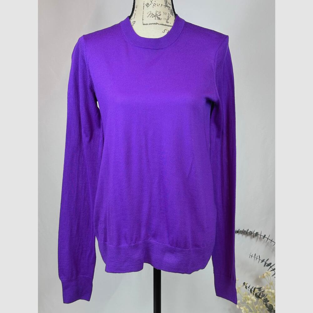 Zadig & Voltaire Emma We Goa Purple Merino Wool Sweater L - Picture 8 of 16
